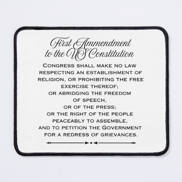 Item preview, First Amendment to the US Constitution designed and sold by SimpleatHeart.