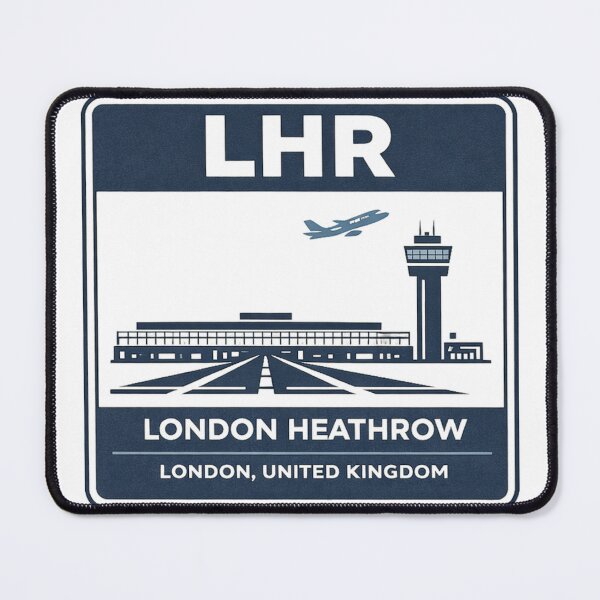 Item preview, LHR London Heathrow Airport Sticker Magnet UK Aviation Design designed and sold by CLOUTKULT.