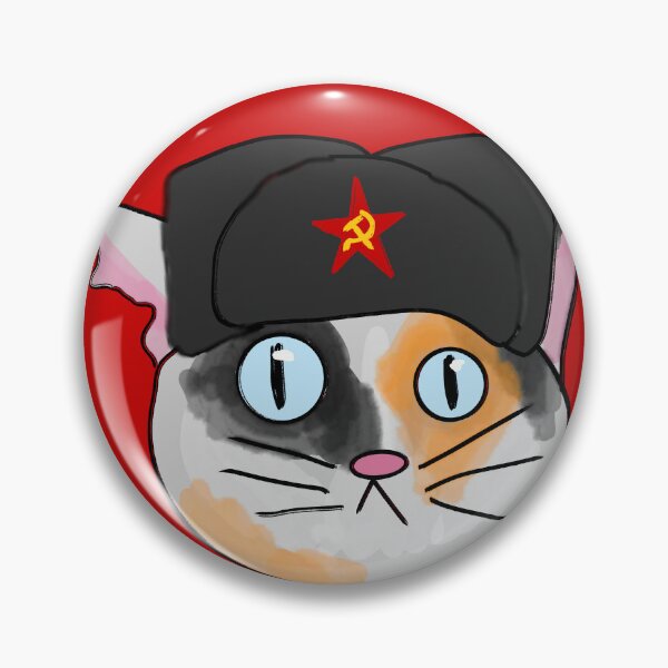 Item preview, Soviet cat calico designed and sold by ComradeScar.