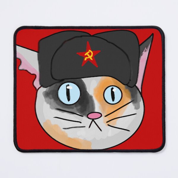 Item preview, Soviet cat calico designed and sold by ComradeScar.