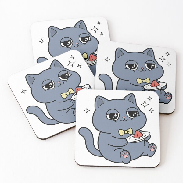 Item preview, Kawaii Chartreux Cat Social Battery Drained designed and sold by Inna Myrien.