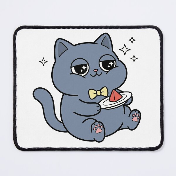 Item preview, Kawaii Chartreux Cat Social Battery Drained designed and sold by Inna Myrien.