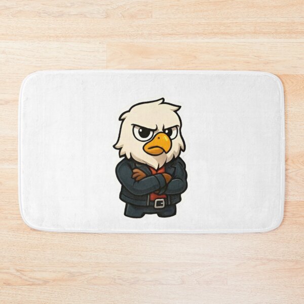 Item preview, Cool Eagle Biker Stickers - Grumpy American Eagle Characters designed and sold by Good Vibes .