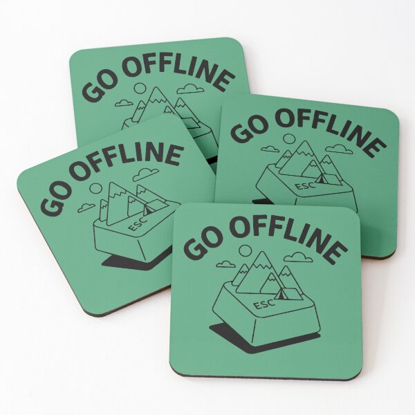 Item preview, ESC GO OFFLINE Camping  designed and sold by SusanaDesigns.