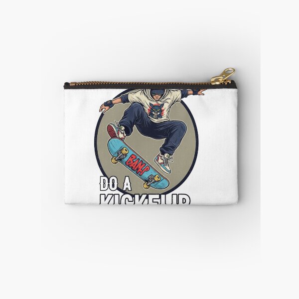 Item preview, Skate and Destroy Kickflip – Edgy Skater Cartoon Design designed and sold by Pablomfz.