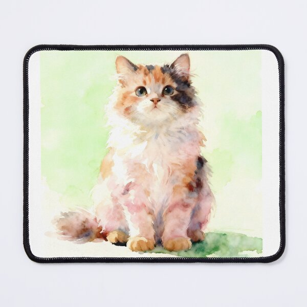 Item preview, Watercolor Calico Kitteh designed and sold by Shelley Loewnau-Jones Studio.