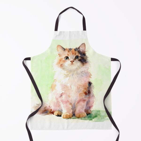 Item preview, Watercolor Calico Kitteh designed and sold by Shelley Loewnau-Jones Studio.