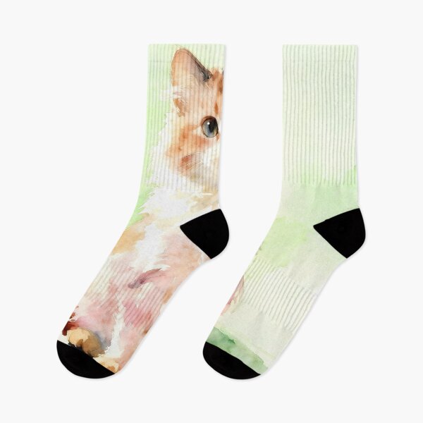 Item preview, Watercolor Calico Kitteh designed and sold by Shelley Loewnau-Jones Studio.