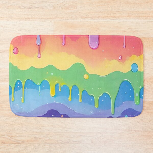Item preview, Vibrant Rainbow Dripping Paint Pattern designed and sold by Vileprint.