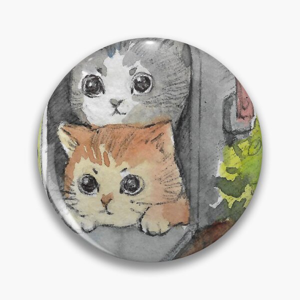 Item preview, Special Delivery Kittens Hiding in Mailbox Watercolor designed and sold by Cjartgallery.