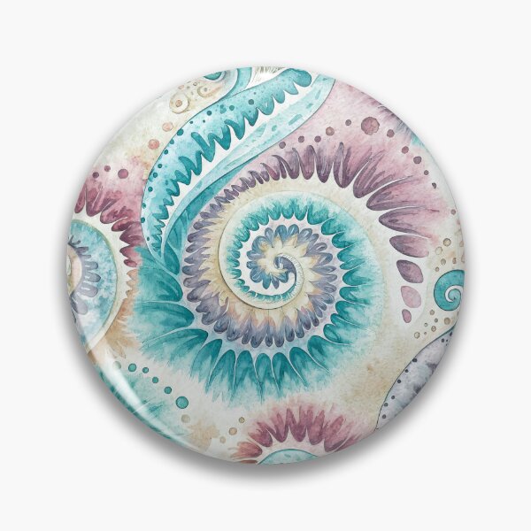 Item preview, Tie Dye Dreamy Ocean Spiral Abstract designed and sold by AOCollections.