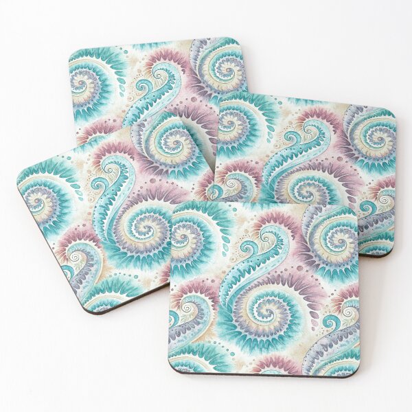Item preview, Tie Dye Dreamy Ocean Spiral Abstract designed and sold by AOCollections.