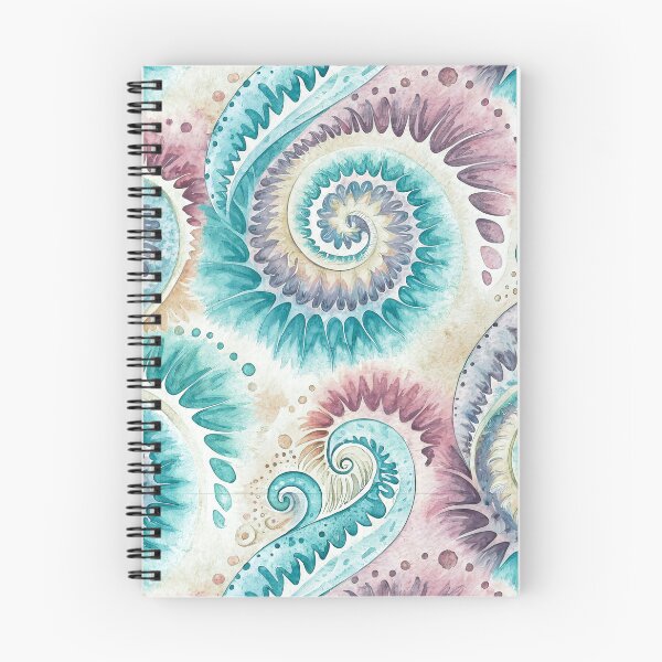 Item preview, Tie Dye Dreamy Ocean Spiral Abstract designed and sold by AOCollections.