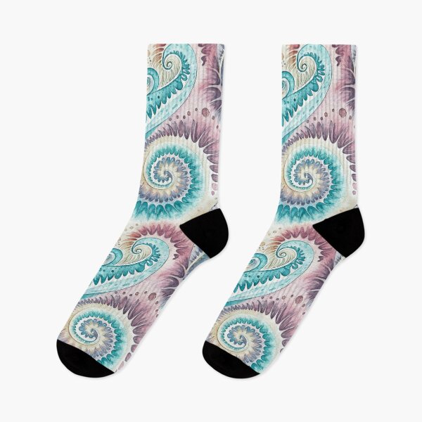 Item preview, Tie Dye Dreamy Ocean Spiral Abstract designed and sold by AOCollections.