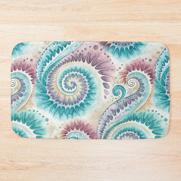 Item preview, Tie Dye Dreamy Ocean Spiral Abstract designed and sold by AOCollections.