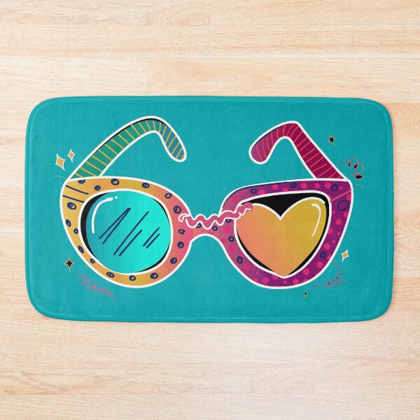 Item preview, Colorful sunglasses in pop art style, heart and doodles designed and sold by angel-cat-22.