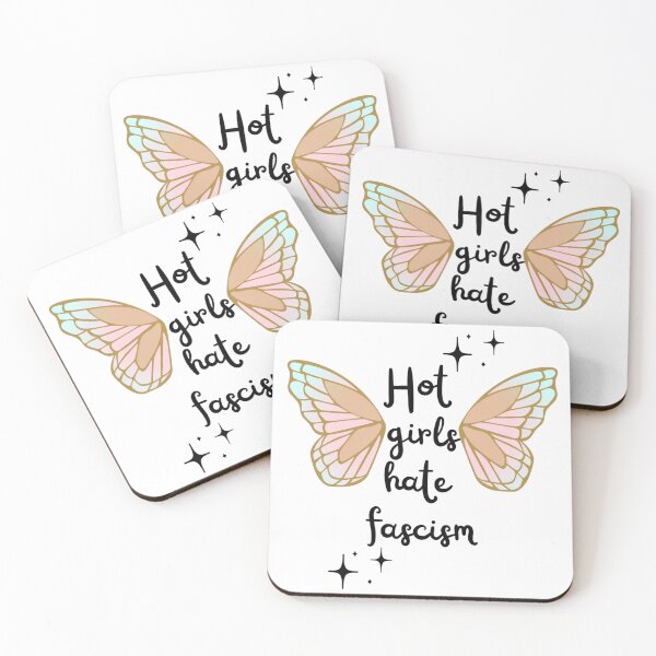 Item preview, Hot girls hate f*scism designed and sold by kit-beansprout.