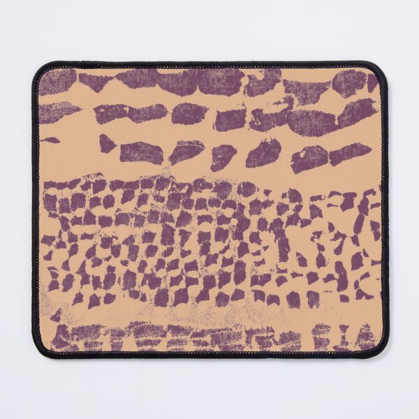 Item preview, Three Grains Textured Monoprint - Melon + Beet designed and sold by Irene Estelle.