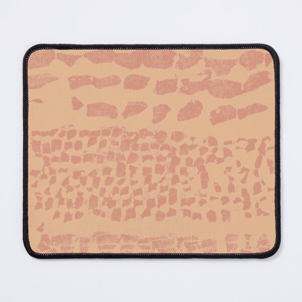 Item preview, Three Grains Textured Monoprint - Melon + Coral designed and sold by Irene Estelle.