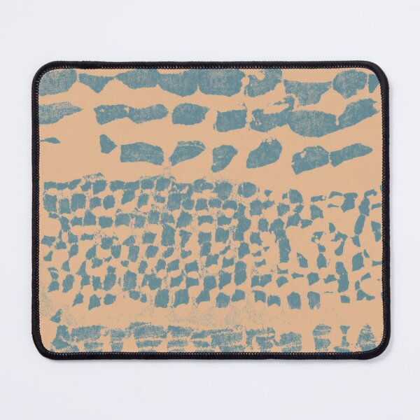 Item preview, Three Grains Textured Monoprint - Melon + Peacock designed and sold by Irene Estelle.
