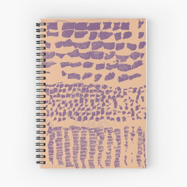Item preview, Three Grains Textured Monoprint - Melon + Plum designed and sold by Irene Estelle.