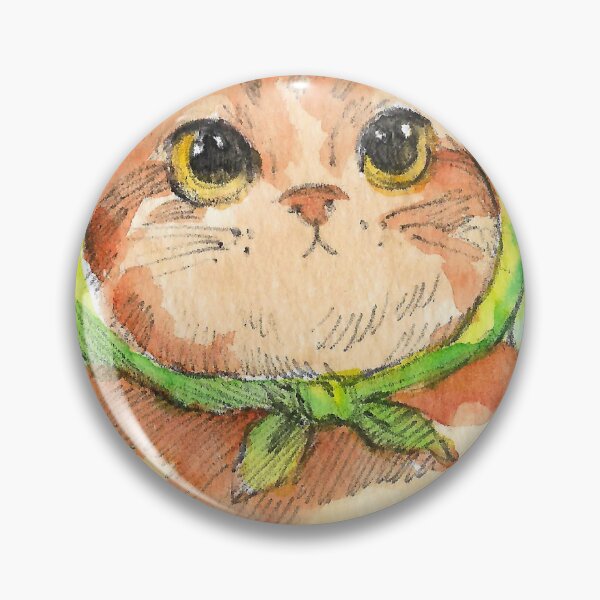 Item preview, Cute Babushka Cat Wearing a Headscarf Watercolor Illustration designed and sold by Cjartgallery.