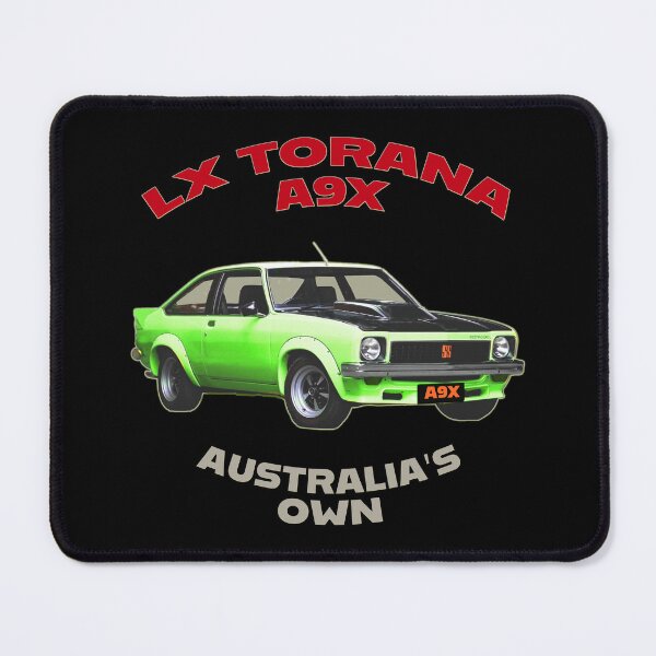 Item preview, LX Torana A9X Hatchback Lime Green Australian Muscle Car Art, Holden Torana A9X Classic Car Illustration, Bathurst Legend Vintage Aussie Performance Car Artwork Clean Design designed and sold by Michael van der Hoorn.