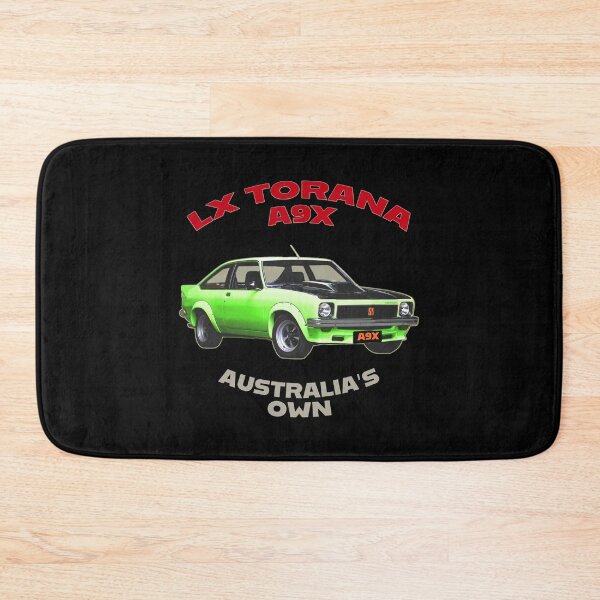 Item preview, LX Torana A9X Hatchback Lime Green Australian Muscle Car Art, Holden Torana A9X Classic Car Illustration, Bathurst Legend Vintage Aussie Performance Car Artwork Clean Design designed and sold by Michael van der Hoorn.