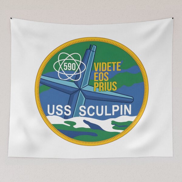Item preview, USS Sculpin (SSN 590) Submarine Official Patch designed and sold by CharlieDesings.