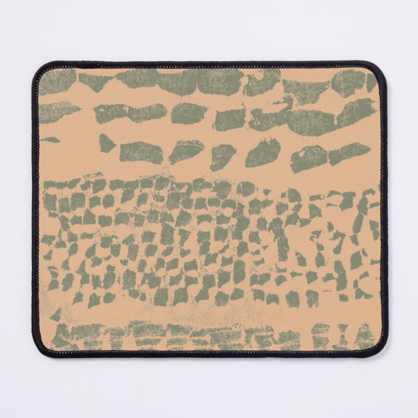 Item preview, Three Grains Textured Monoprint - Melon + Sage designed and sold by Irene Estelle.