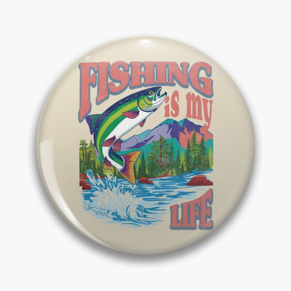 Item preview, Fishing Is My Life. vintage. designed and sold by EunsooLee.