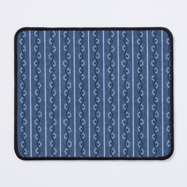 Item preview, Blue Wavy Floral Stripe Pattern designed and sold by KelseyNY.