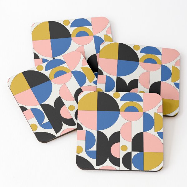 Item preview, Abstract Geometric Pattern | Mid Century Modern Shapes | Colorful Minimalist Wall Art designed and sold by zenarty design.