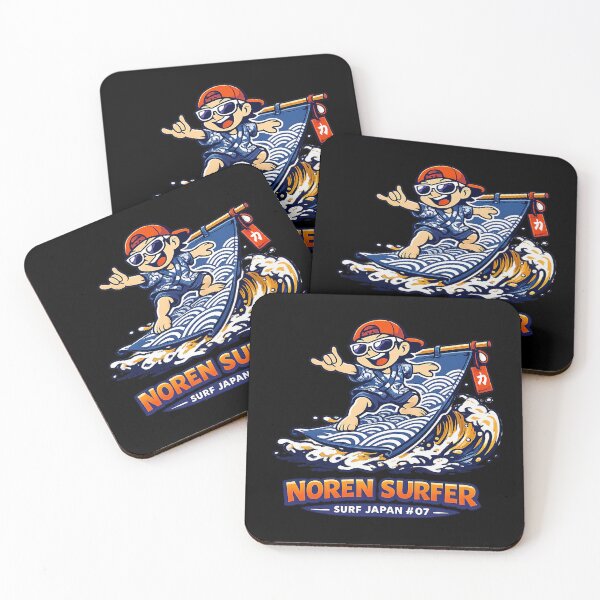 Item preview, Noren Surfer – Japanese Surf Pop Art Funny Graphic Design designed and sold by maaameee.