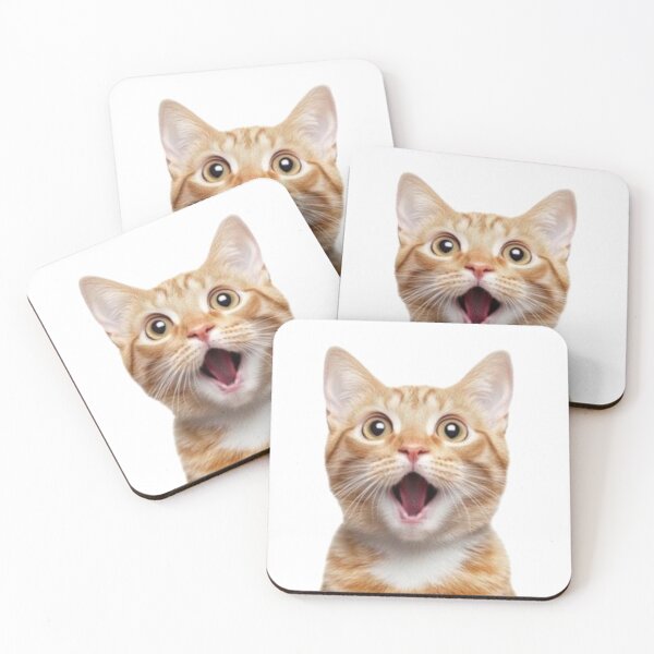Item preview, Surprised cat designed and sold by Waste Brain.