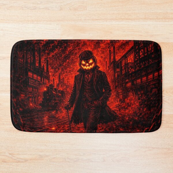 Item preview, Headless Horseman Industrial Inferno – Dark Gothic Halloween Art designed and sold by TheHorsemanRidesAgain.