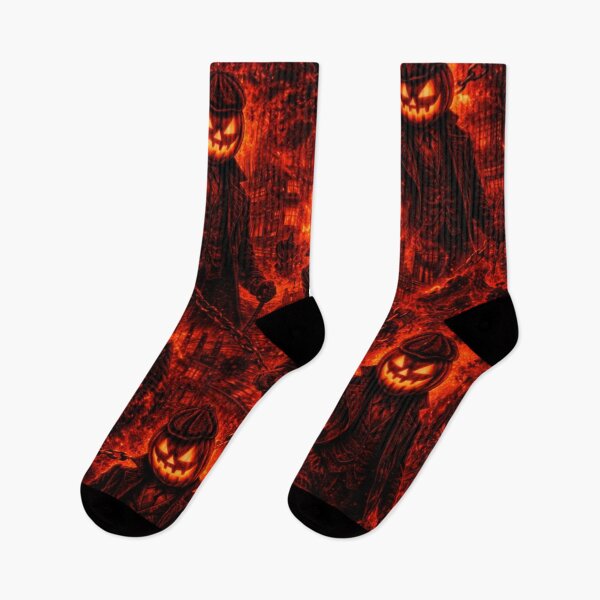 Item preview, Headless Horseman Industrial Inferno – Dark Gothic Halloween Art designed and sold by TheHorsemanRidesAgain.