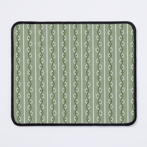 Item preview, Green Wavy Floral Stripe Pattern designed and sold by KelseyNY.