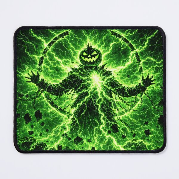 Item preview, Neon Green Headless Horseman – Electric Gothic Halloween Power Art designed and sold by TheHorsemanRidesAgain.