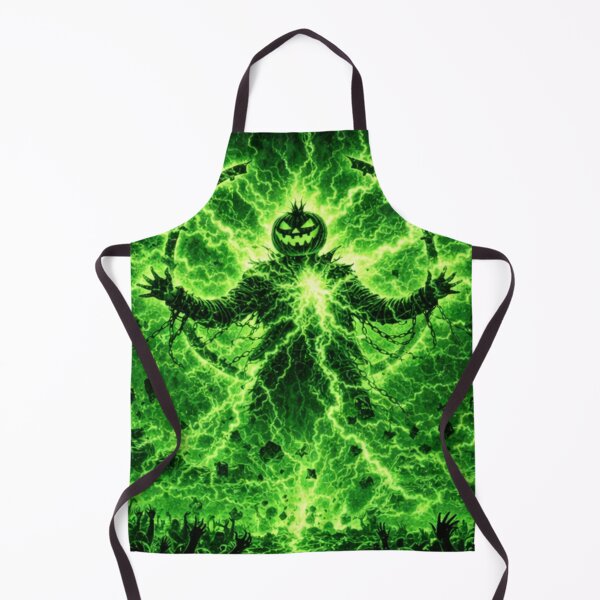Item preview, Neon Green Headless Horseman – Electric Gothic Halloween Power Art designed and sold by TheHorsemanRidesAgain.