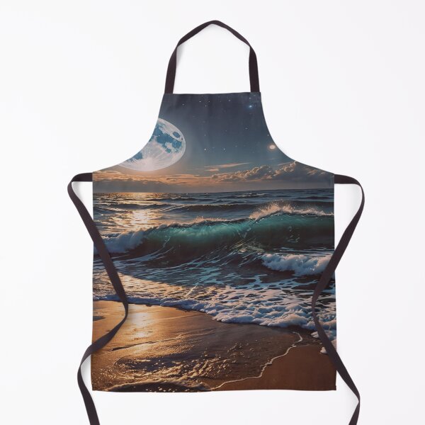 Item preview, Moonlit Ocean Waves designed and sold by BeautifulVirtues.