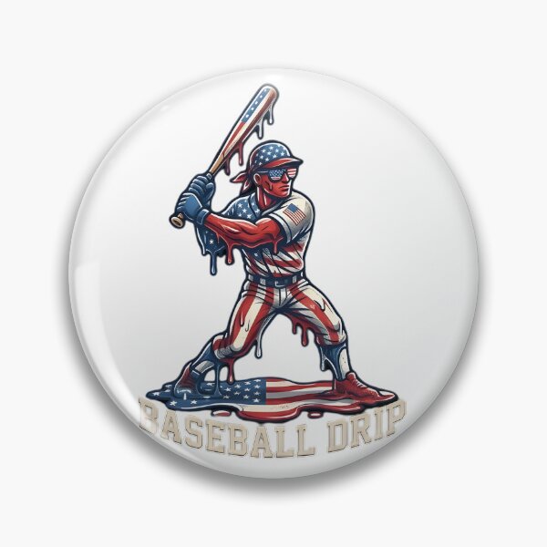 Item preview, Baseball Player American Man Melts Ice Patriotic American Flag | Funny Kawaii USA Sport Cool Art Design designed and sold by MyTeeSh.