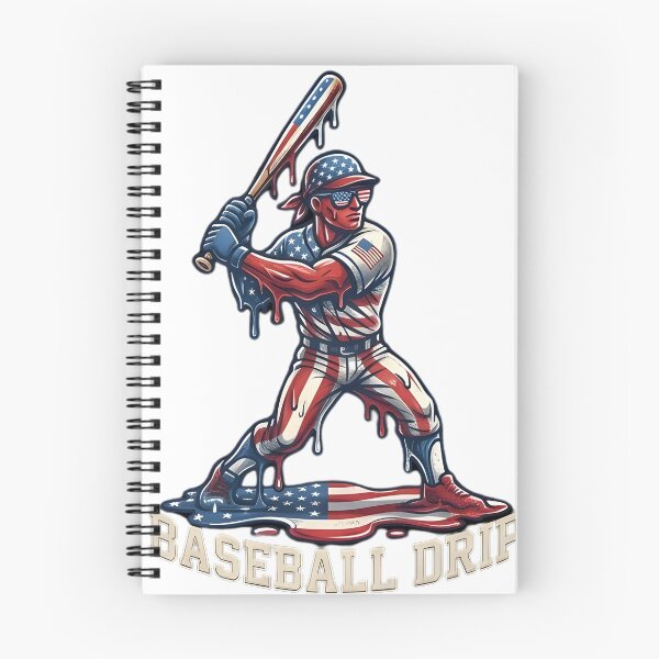 Item preview, Baseball Player American Man Melts Ice Patriotic American Flag | Funny Kawaii USA Sport Cool Art Design designed and sold by MyTeeSh.