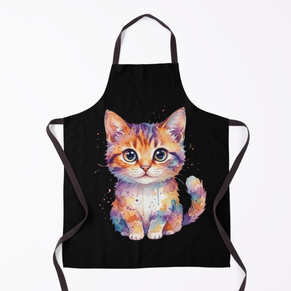 Item preview, Cute Watercolor Cat - Big Eyes Soft Shading Animal Illustration designed and sold by WowDezign.