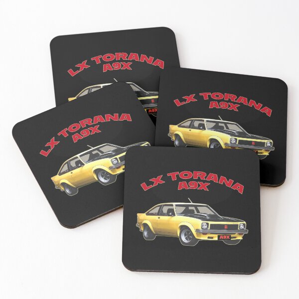 Item preview, LX Torana A9X Hatchback Yellow Australian Muscle Car Art, Holden Torana A9X Classic Car Illustration, Bathurst Legend Vintage Aussie Performance Car Artwork designed and sold by Michael van der Hoorn.