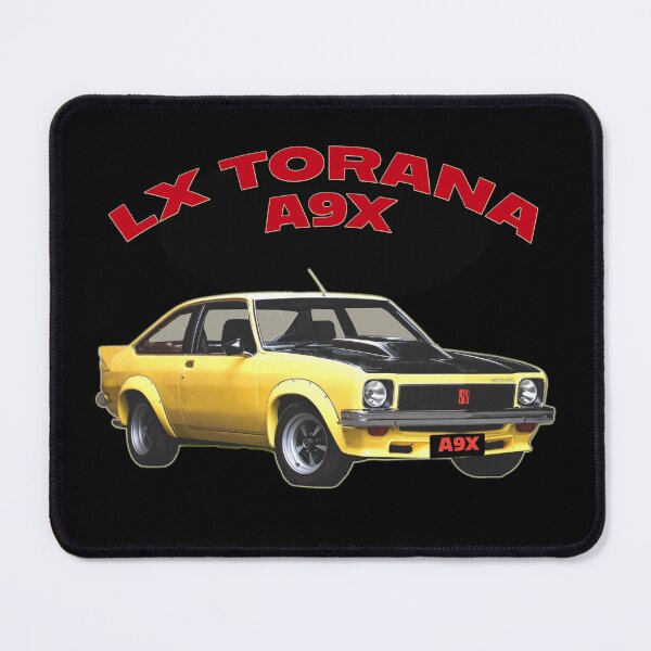 Item preview, LX Torana A9X Hatchback Yellow Australian Muscle Car Art, Holden Torana A9X Classic Car Illustration, Bathurst Legend Vintage Aussie Performance Car Artwork designed and sold by Michael van der Hoorn.