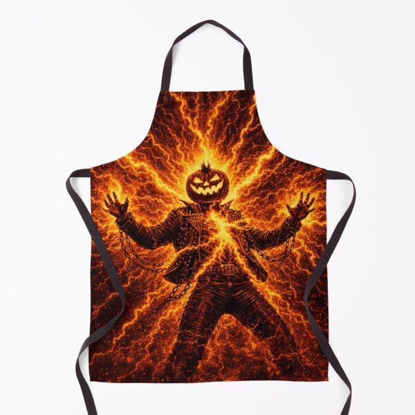 Item preview, Headless Horseman Lightning Power – Fiery Gothic Halloween Art designed and sold by TheHorsemanRidesAgain.