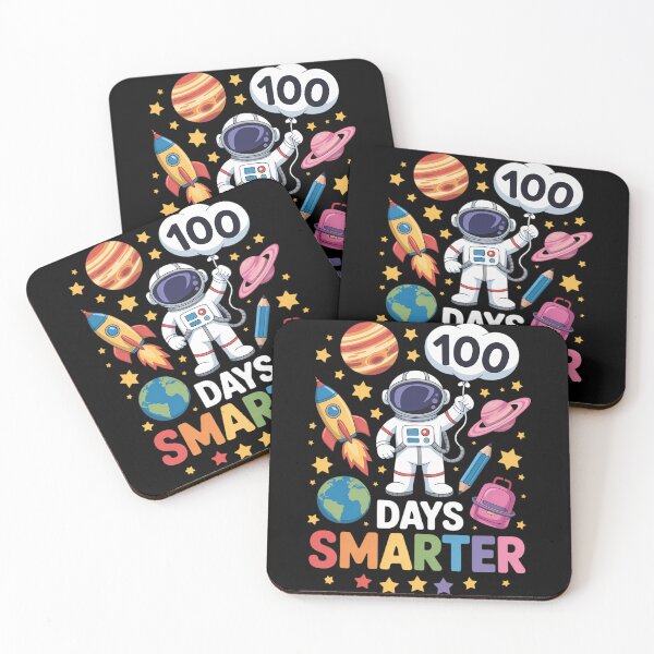 Item preview, 100 Days Smarter 100th Day of School Astronaut Space designed and sold by TyraYoung.