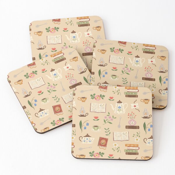 Item preview, Antique Flowery Books and Tea designed and sold by ohjessmarie.