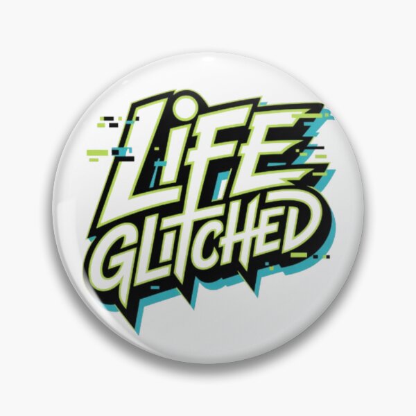 Item preview, Life Glitched: Bold Graffiti Glitch Logo designed and sold by NewUSShop.